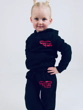 Load image into Gallery viewer, Kids Club Rasberry/Black Hoodie
