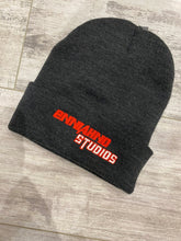 Load image into Gallery viewer, Studios Charcoal/Red Beanie
