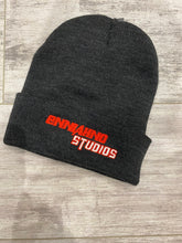 Load image into Gallery viewer, Studios Charcoal/Red Beanie
