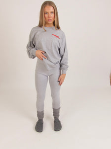 Studios Grey/Red Long Sleeve T Shirt