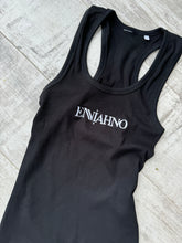 Load image into Gallery viewer, Enniahno Logo white/Black Racer Vest
