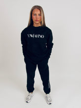 Load image into Gallery viewer, Enniahno Logo White/Black Joggers
